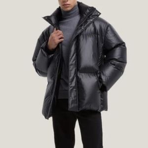 NEW Unisex High Collar Down Black Puffer Jacket - Lattelier